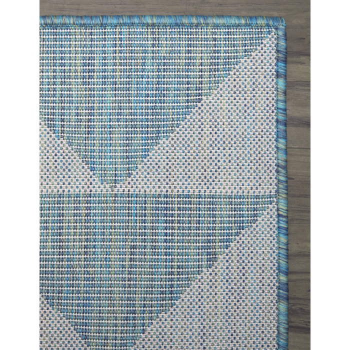Oliver Camdenton Teal Blue Indoor/Outdoor Rug & Reviews Wayfair